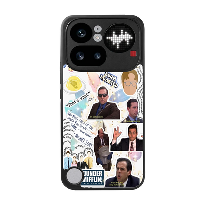 Office Mix back phone cover | glass case for nothing phone 4a pro