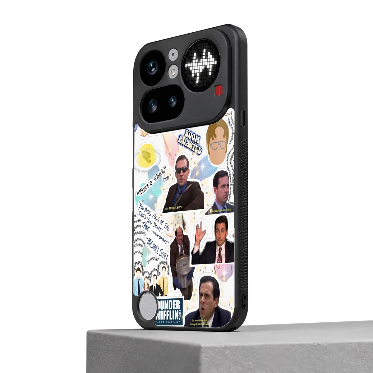 Office Mix nothing phone 4a pro mobile cover | shockproof glass phone case