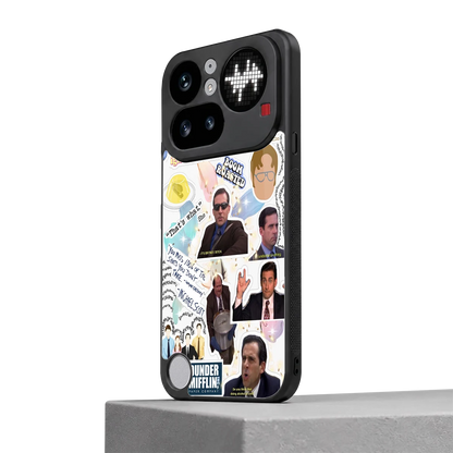 Office Mix nothing phone 4a pro mobile cover | shockproof glass phone case