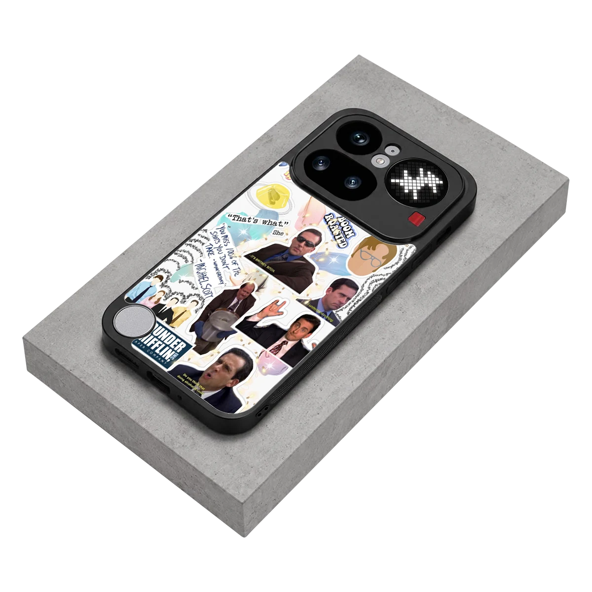 Office Mix stylish phone case for nothing phone 4a pro | glossy glass and slim fit