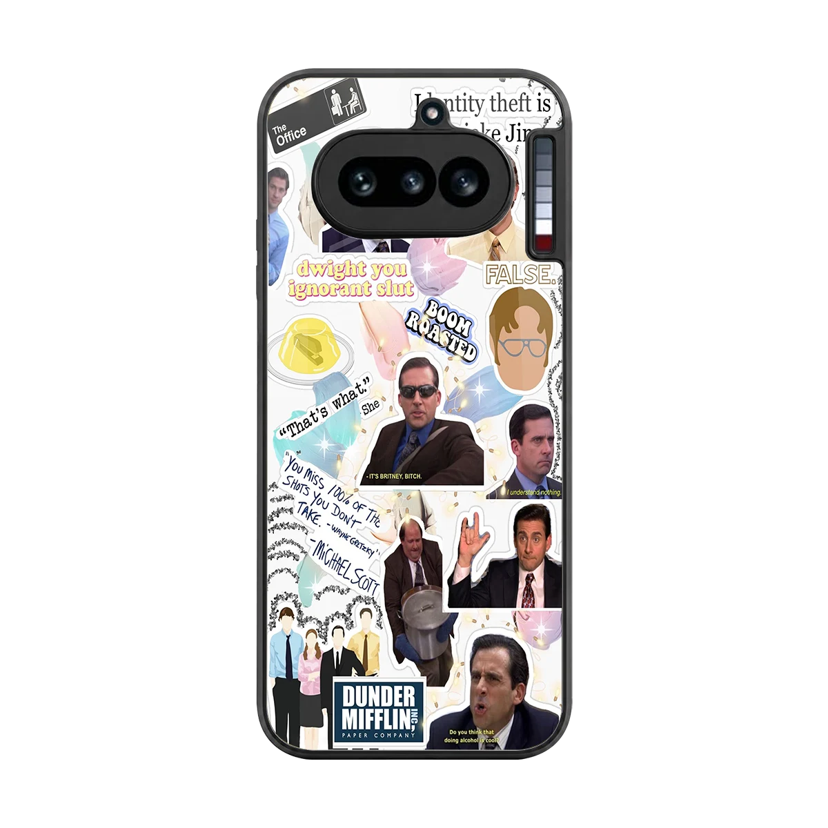 Office Mix back phone cover | glass case for nothing phone 4a