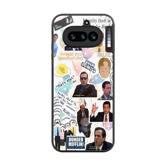Office Mix back phone cover | glass case for nothing phone 4a