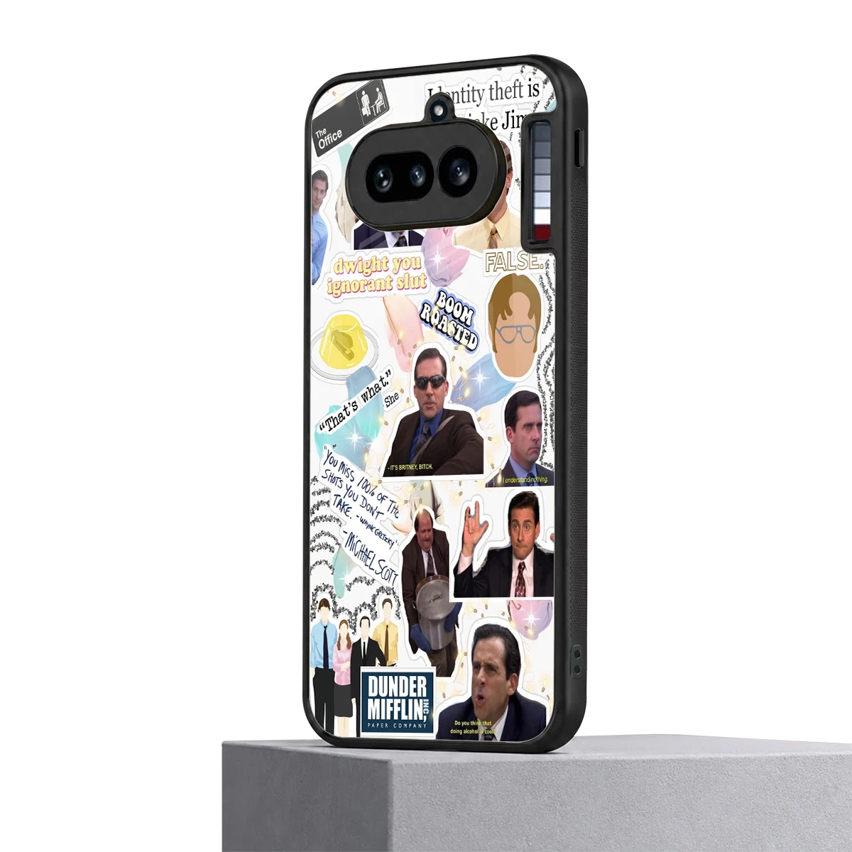Office Mix nothing phone 4a mobile cover | shockproof glass phone case
