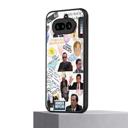 Office Mix nothing phone 4a mobile cover | shockproof glass phone case