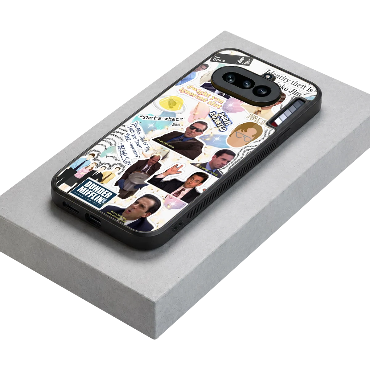 Office Mix stylish phone case for nothing phone 4a | glossy glass and slim fit