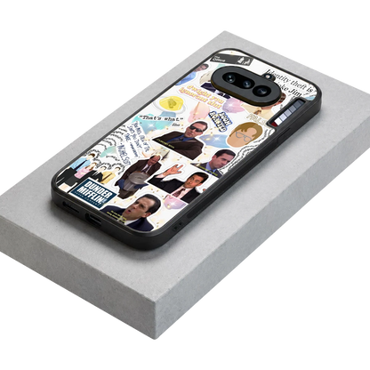 Office Mix stylish phone case for nothing phone 4a | glossy glass and slim fit