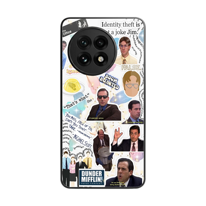 Office Mix back phone cover | glass case for oneplus 13r