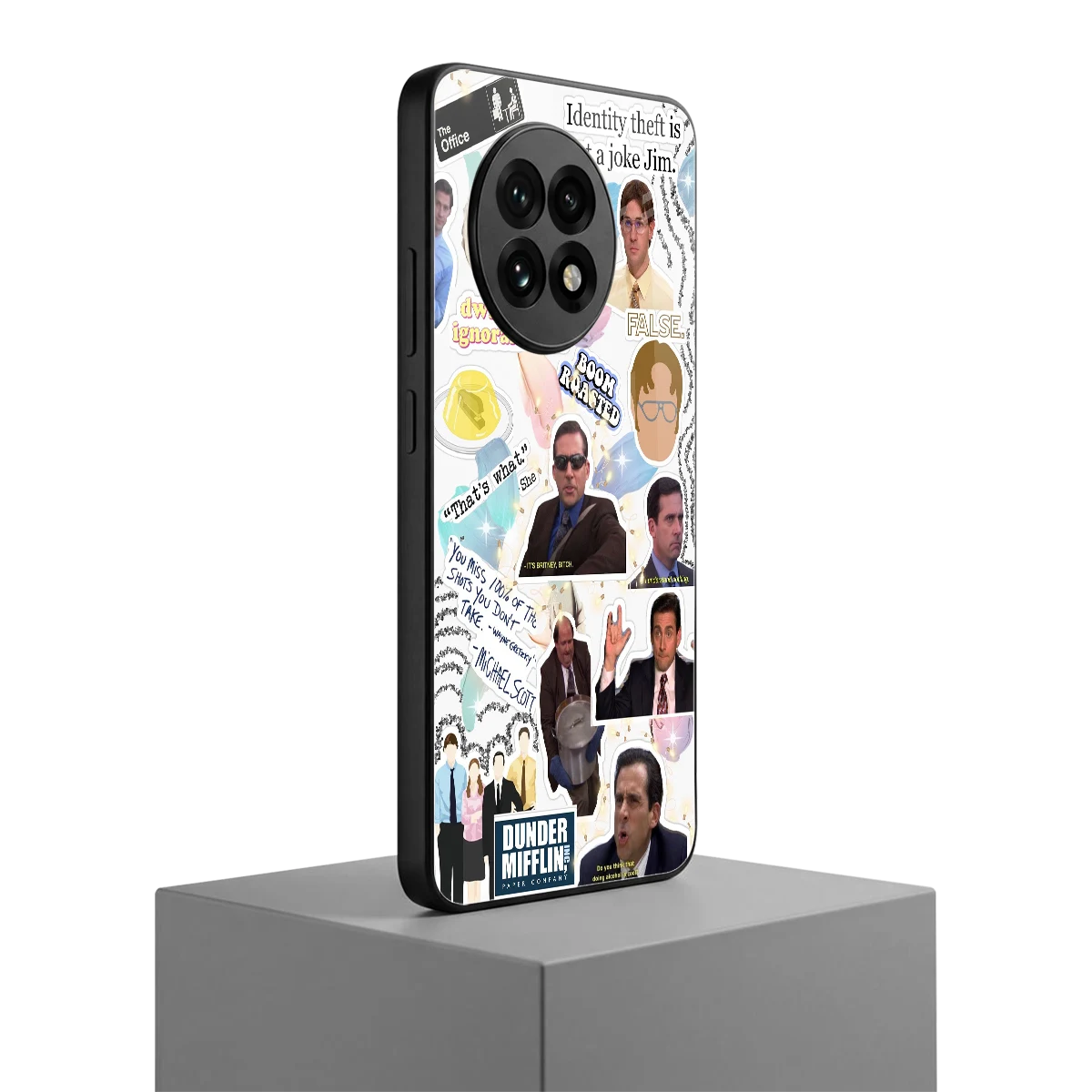 Office Mix oneplus 13r mobile cover | shockproof glass phone case