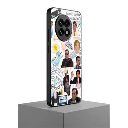 Office Mix oneplus 13r mobile cover | shockproof glass phone case
