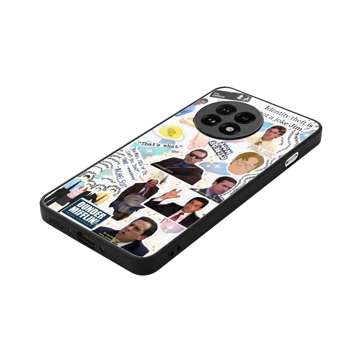 Office Mix stylish phone case for oneplus 13r | glossy glass and slim fit