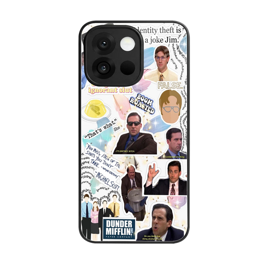Office Mix back phone cover | glass case for oneplus 13s