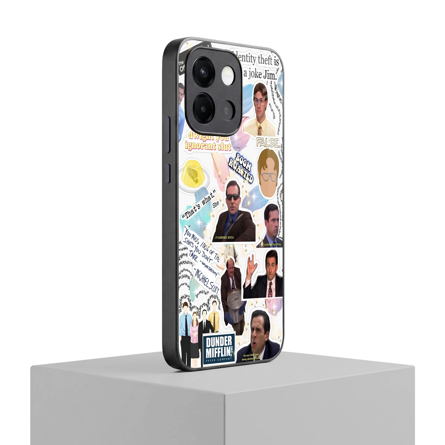Office Mix oneplus 13s mobile cover | shockproof glass phone case