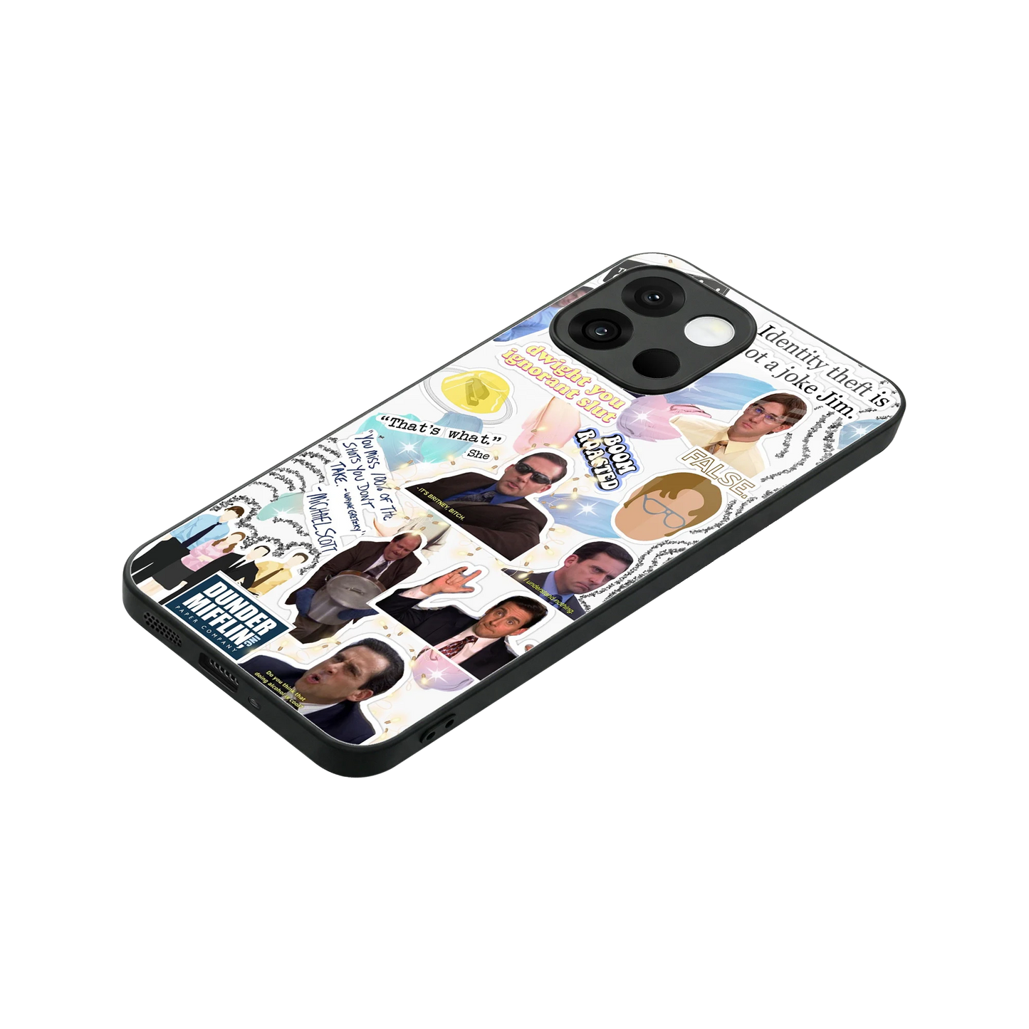 Office Mix stylish phone case for oneplus 13s | glossy glass and slim fit