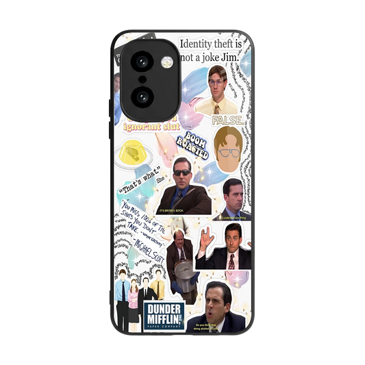 Office Mix back phone cover | glass case for oneplus 15r