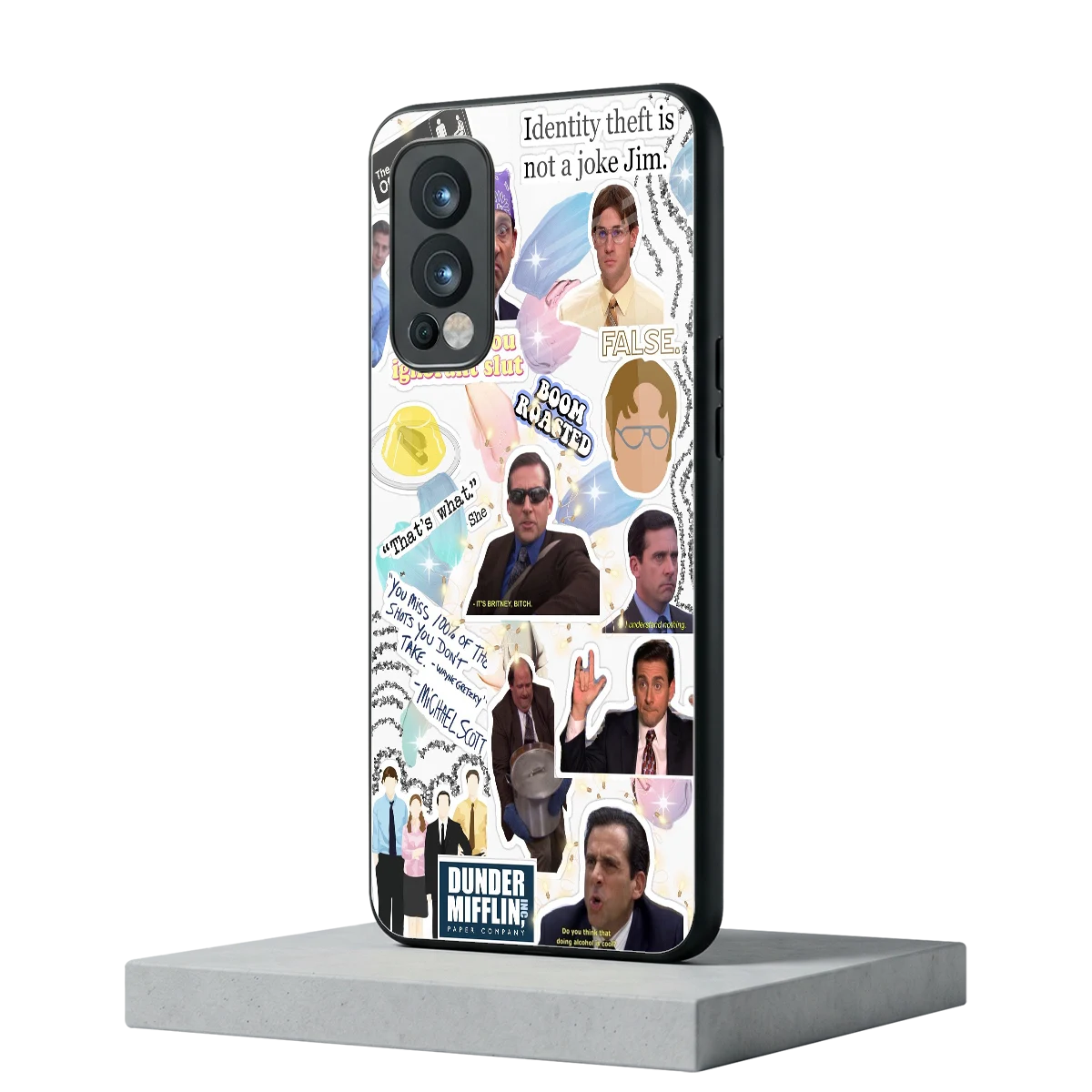 Office Mix oneplus nord 2 mobile cover | shockproof glass phone case