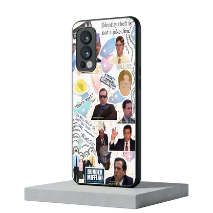 Office Mix oneplus nord 2 mobile cover | shockproof glass phone case