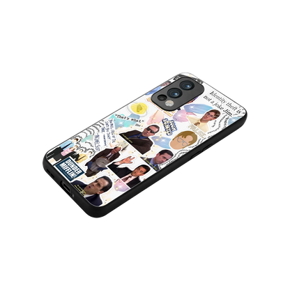 Office Mix stylish phone case for oneplus nord 2 | glossy glass and slim fit
