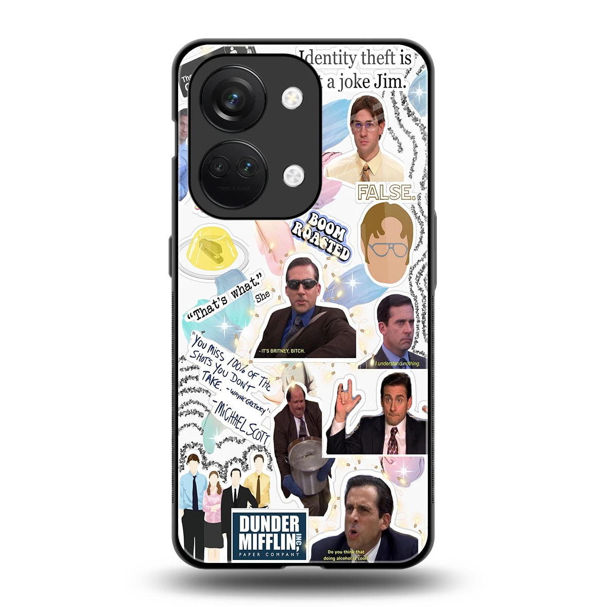 Office Mix back phone cover | glass case for oneplus nord 3