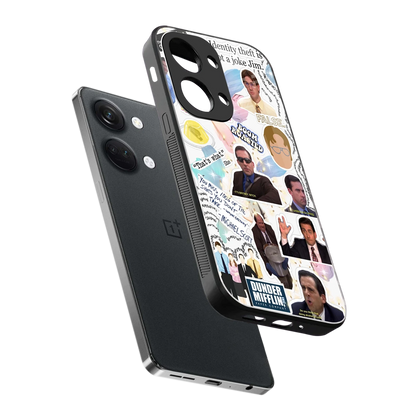Office Mix sleek oneplus nord 3 cover with tempered glass back and TPU edges