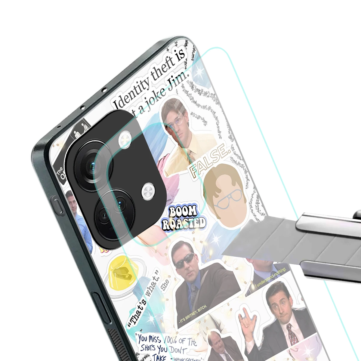 Office Mix stylish phone case for oneplus nord 3 | glossy glass and slim fit