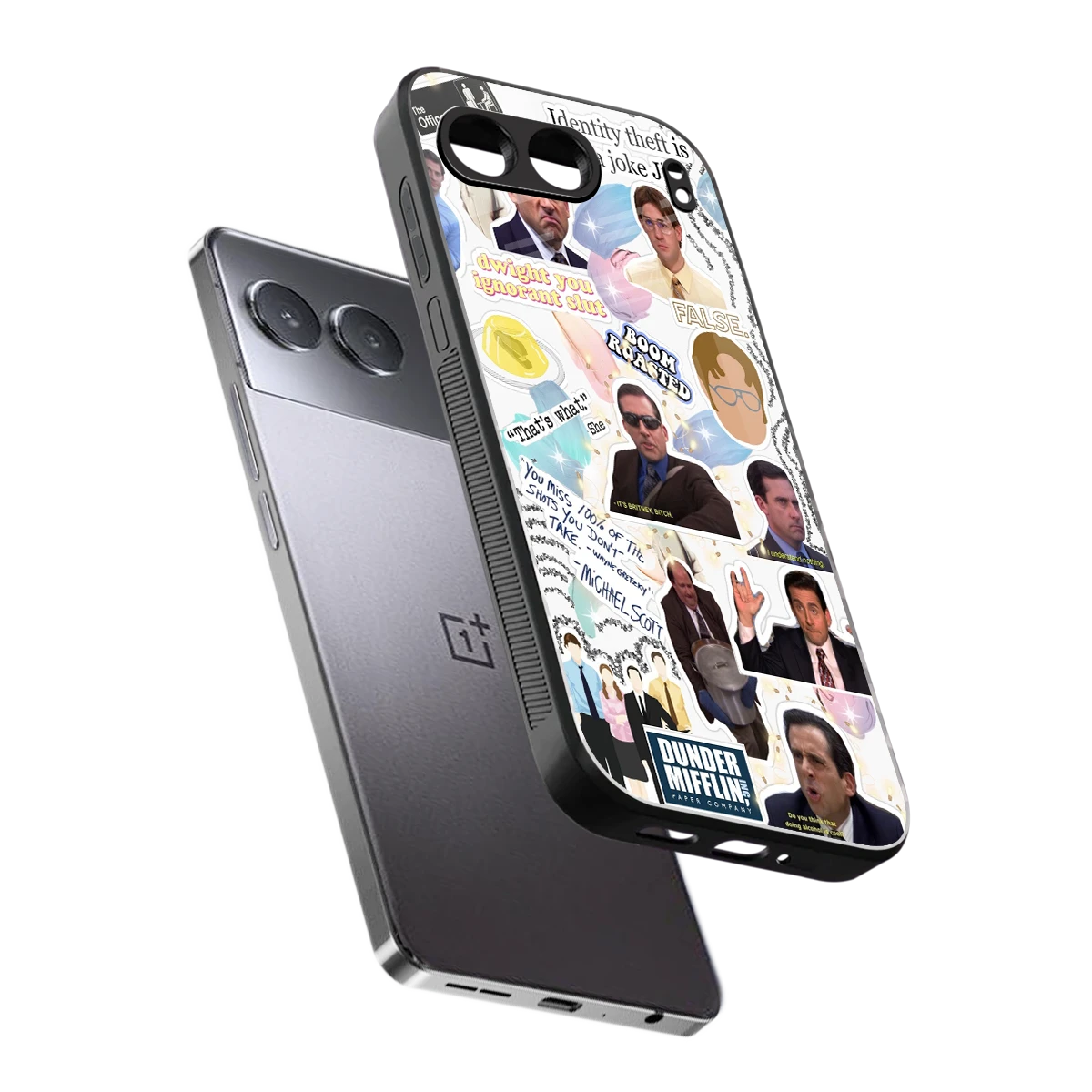 Office Mix sleek oneplus nord 4 cover with tempered glass back and TPU edges