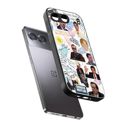 Office Mix sleek oneplus nord 4 cover with tempered glass back and TPU edges