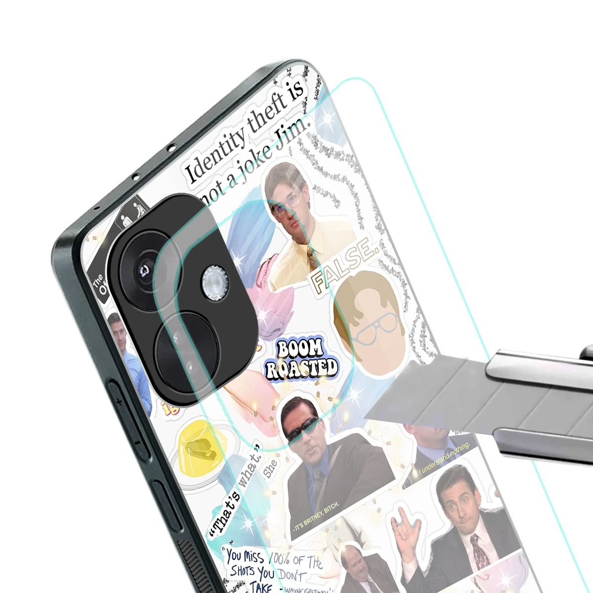 Office Mix stylish phone case for oneplus nord ce 3 | glossy glass and slim fit