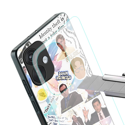 Office Mix stylish phone case for oneplus nord ce 3 | glossy glass and slim fit