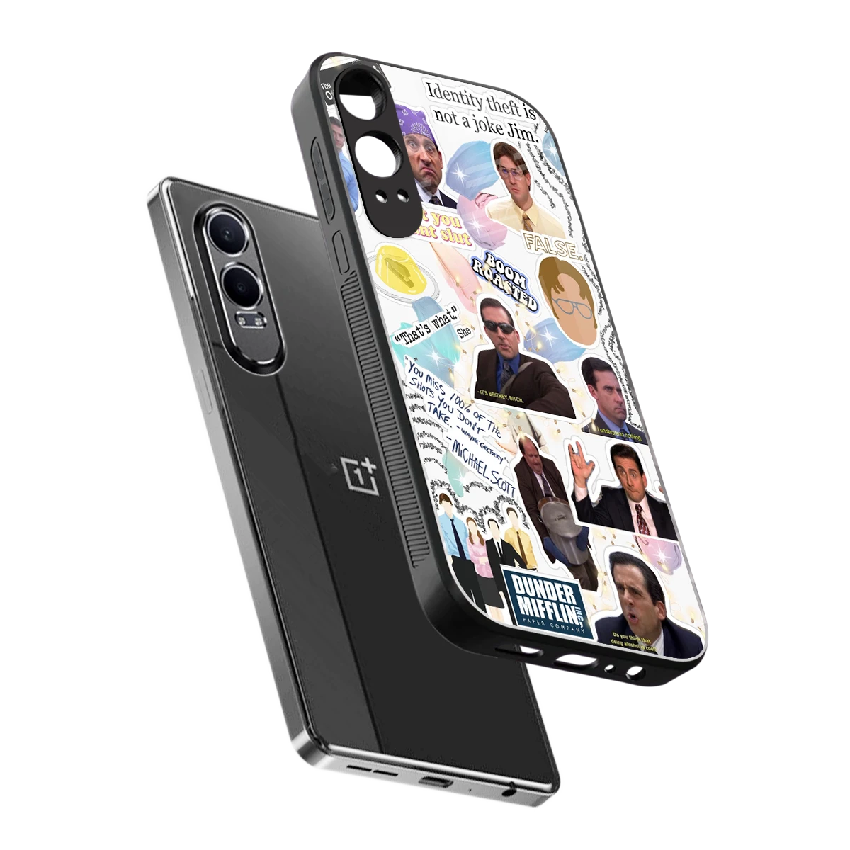 Office Mix sleek oneplus nord ce 4 lite cover with tempered glass back and TPU edges