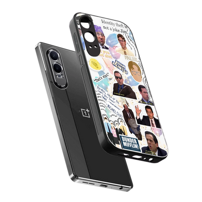 Office Mix sleek oneplus nord ce 4 lite cover with tempered glass back and TPU edges