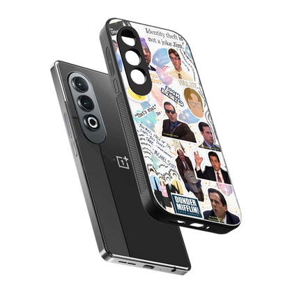 Office Mix sleek oneplus nord ce 4 cover with tempered glass back and TPU edges