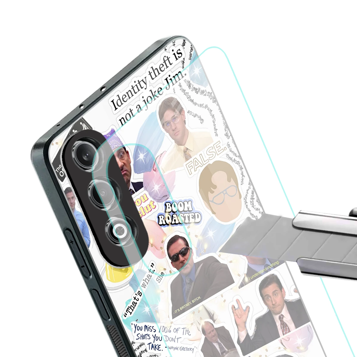 Office Mix stylish phone case for oneplus nord ce 4 | glossy glass and slim fit