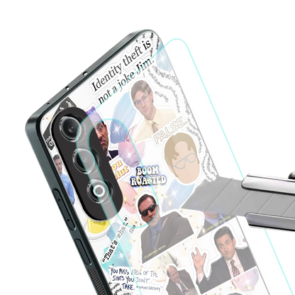 Office Mix stylish phone case for oneplus nord ce 4 | glossy glass and slim fit