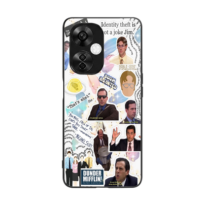 Office Mix back phone cover | glass case for oneplus nord ce 3 lite