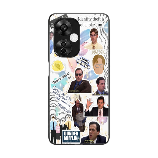 Office Mix back phone cover | glass case for oneplus nord ce 3 lite