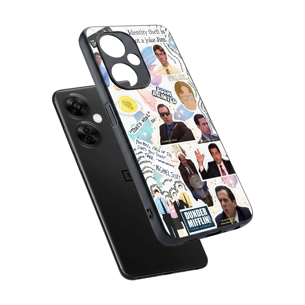 Office Mix sleek oneplus nord ce 3 lite cover with tempered glass back and TPU edges