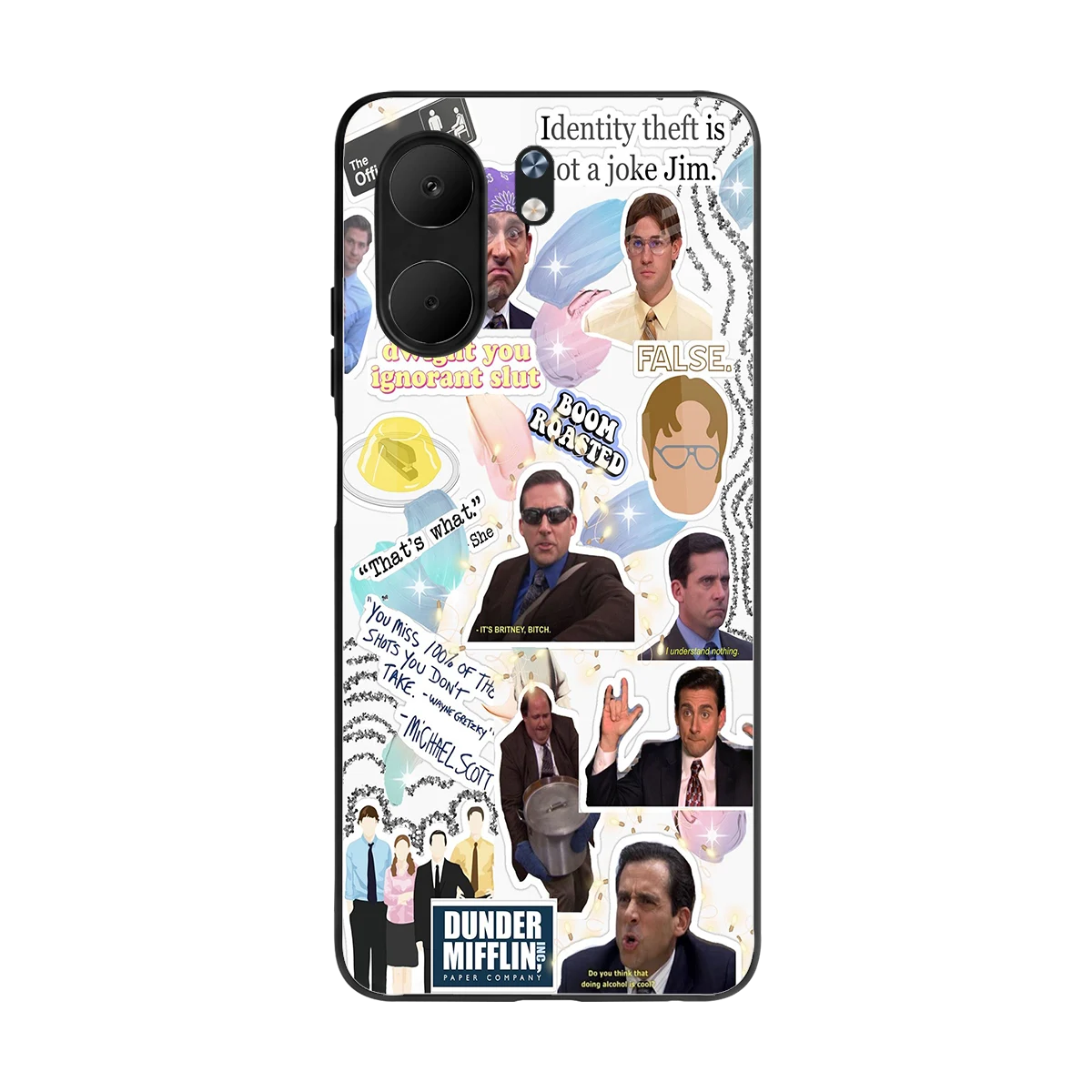 Office Mix back phone cover | glass case for oppo a5x 5g