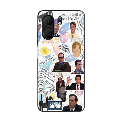 Office Mix back phone cover | glass case for oppo a5x 5g