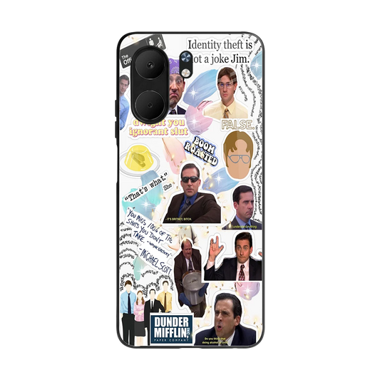 Office Mix back phone cover | glass case for oppo a5x 5g