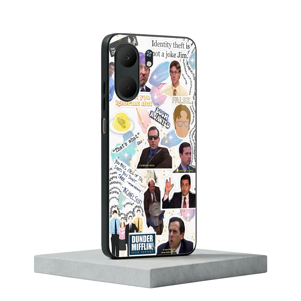 Office Mix oppo a5x 5g mobile cover | shockproof glass phone case