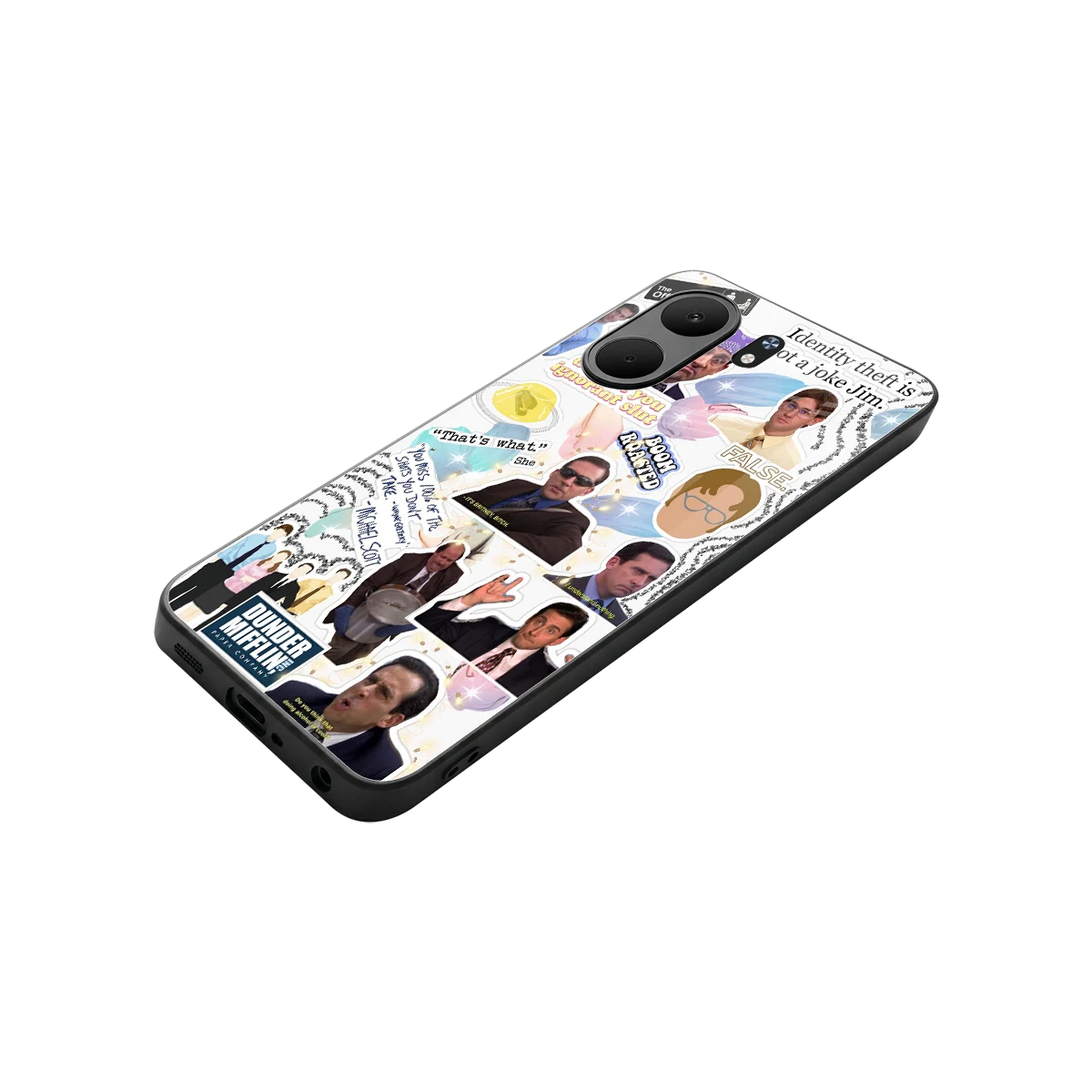 Office Mix stylish phone case for oppo a5x 5g | glossy glass and slim fit