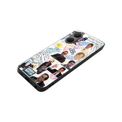 Office Mix stylish phone case for oppo a5x 5g | glossy glass and slim fit
