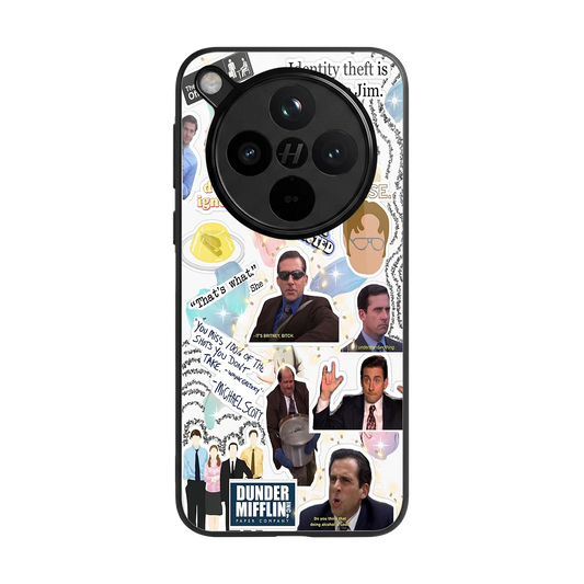 Office Mix back phone cover | glass case for oppo find x8
