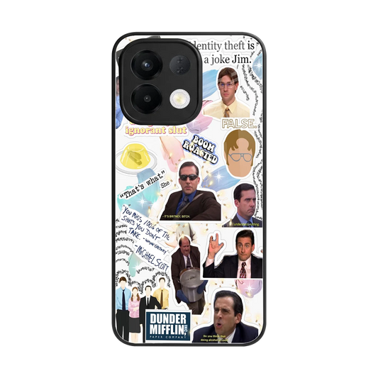 Office Mix back phone cover | glass case for oppo k13 5g