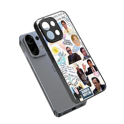 Office Mix sleek oppo k13 5g cover with tempered glass back and TPU edges