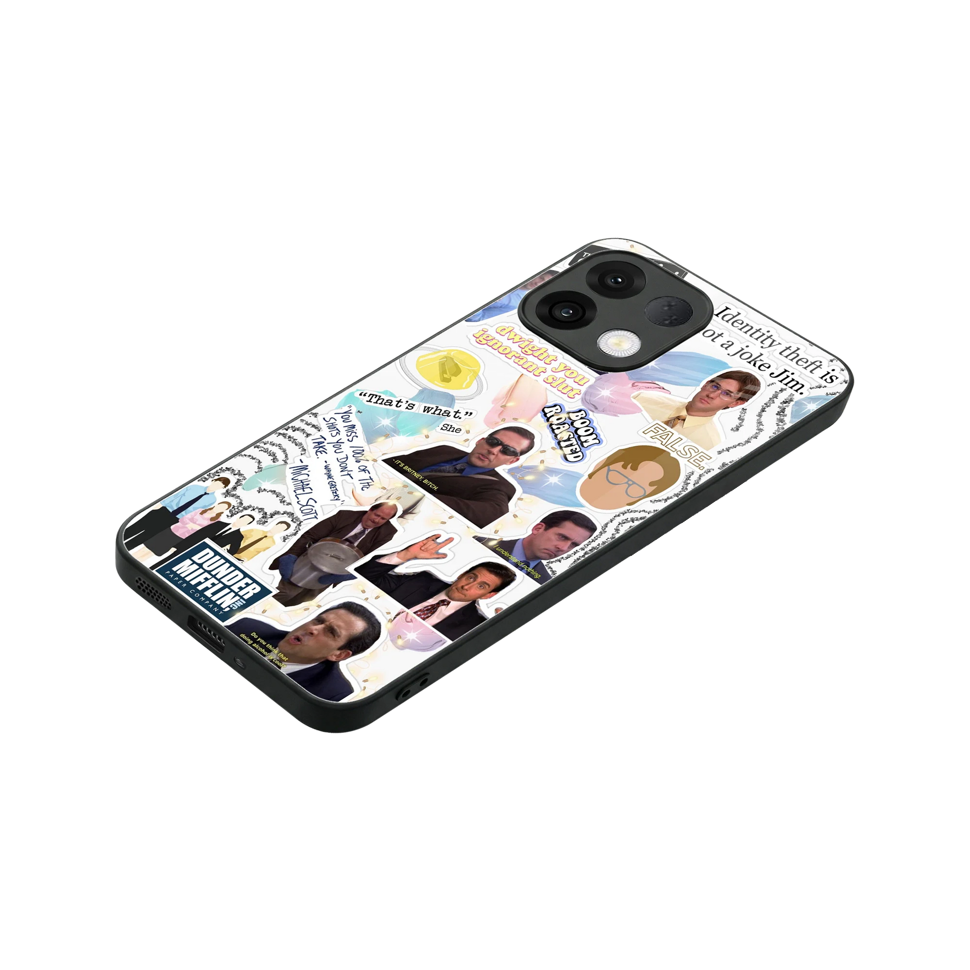 Office Mix stylish phone case for oppo k13 5g | glossy glass and slim fit