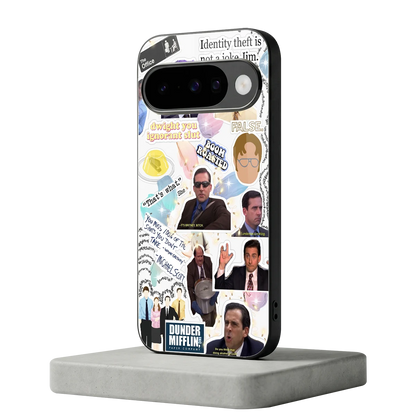 Office Mix google pixel 10 mobile cover | shockproof glass phone case