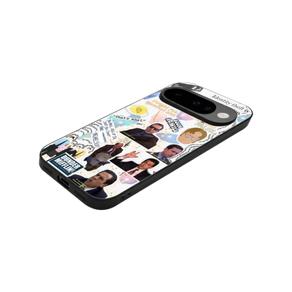 Office Mix stylish phone case for google pixel 10 | glossy glass and slim fit