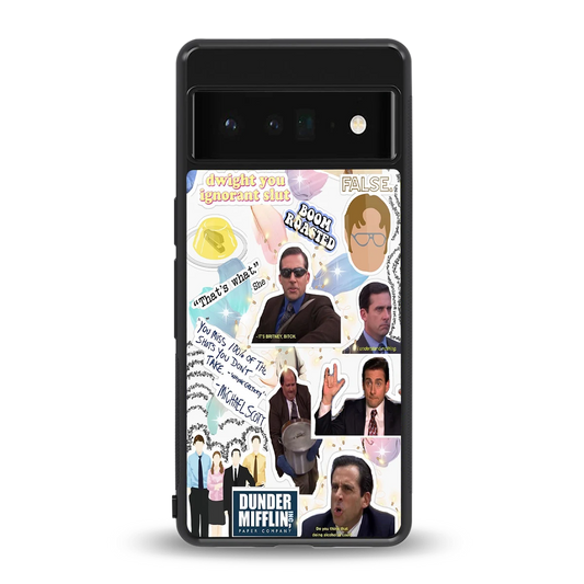 Office Mix back phone cover | glass case for google pixel 6 pro