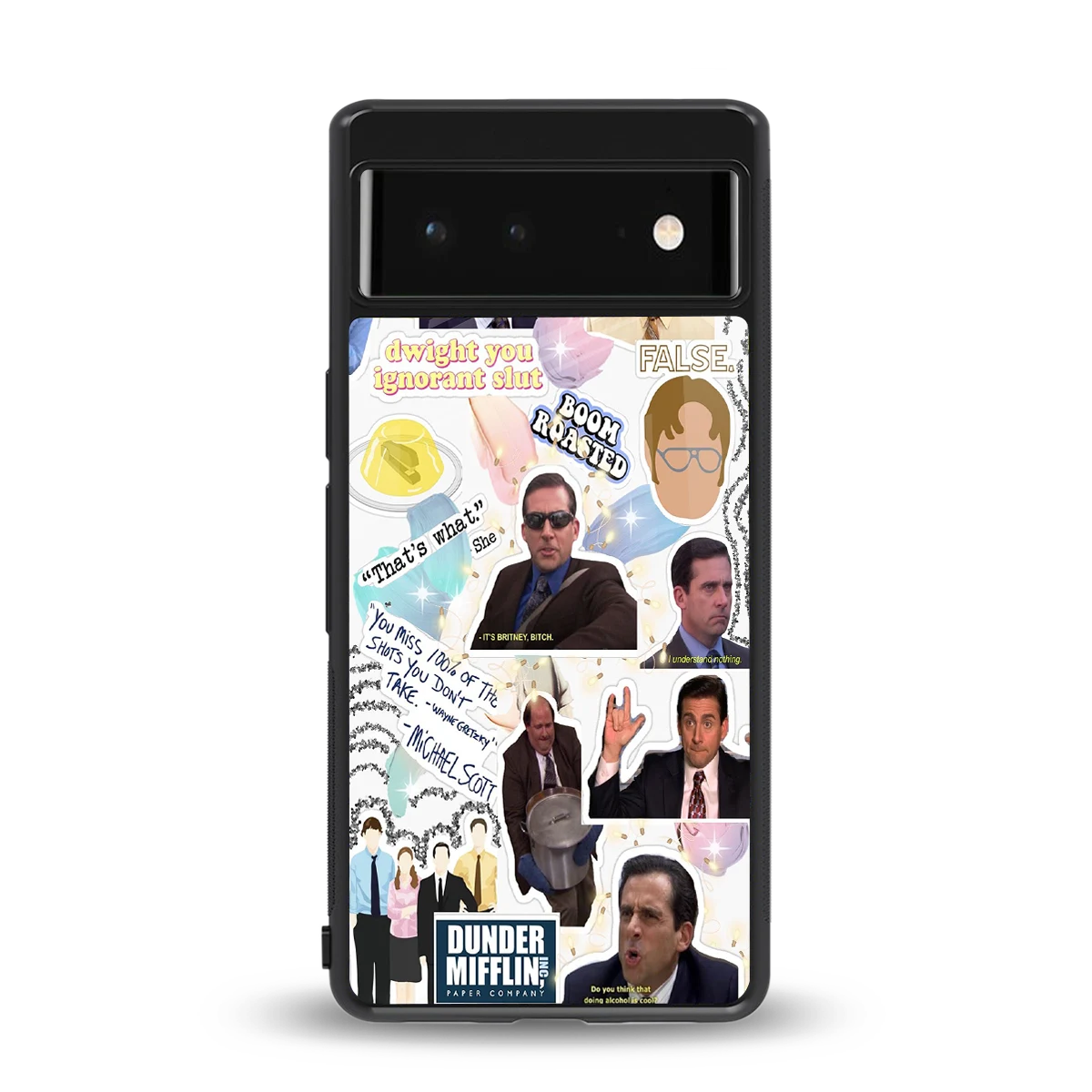 Office Mix back phone cover | glass case for google pixel 6a